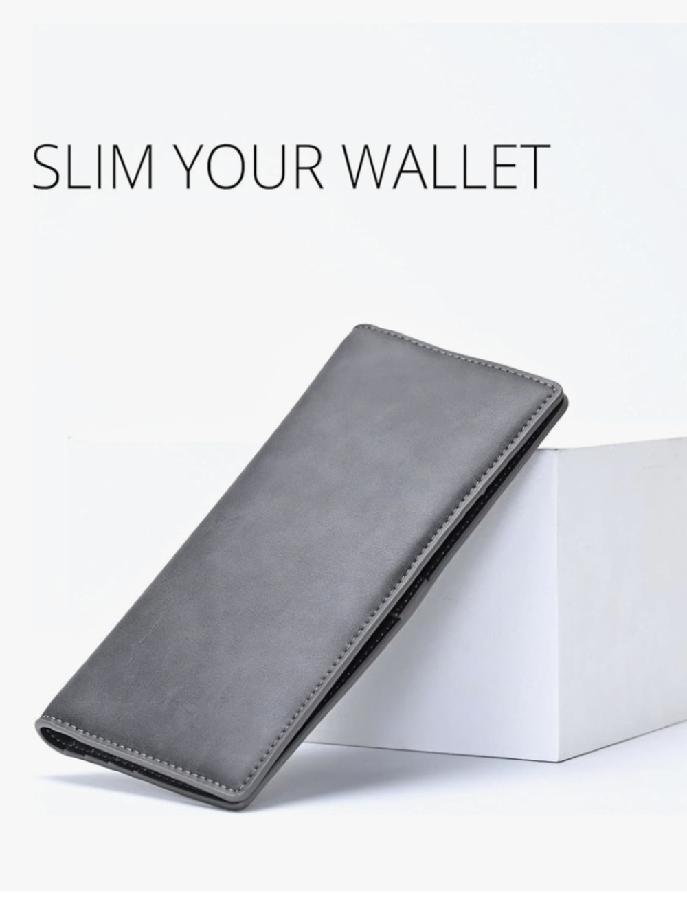 Alldaily Ultra Slim Thin Women Wallet RFID Blocking Vegan Leather New